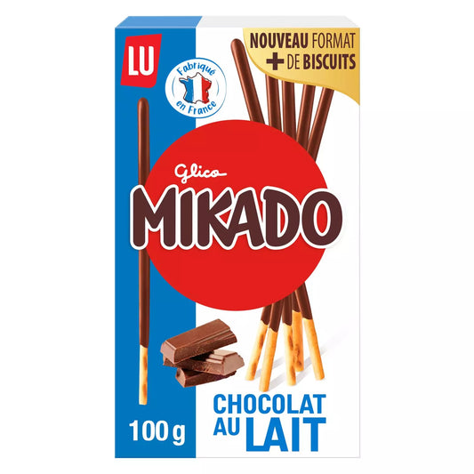 Mikado au chocolat au lait LU 100g