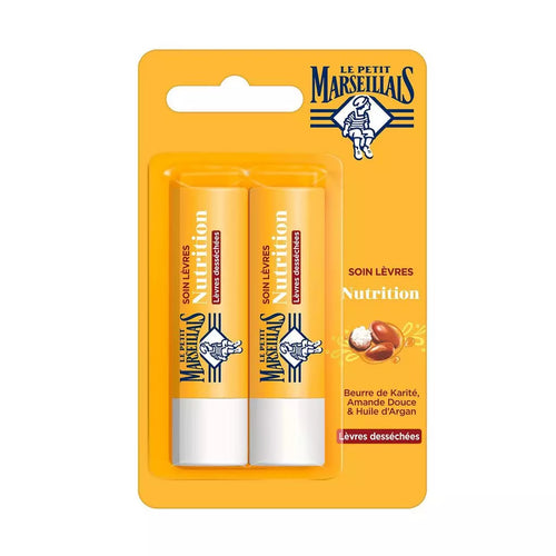 LE PETIT MARSEILLAIS Lippenbalsam Sheabutter, Süßmandel und Arganöl 2x4,9g