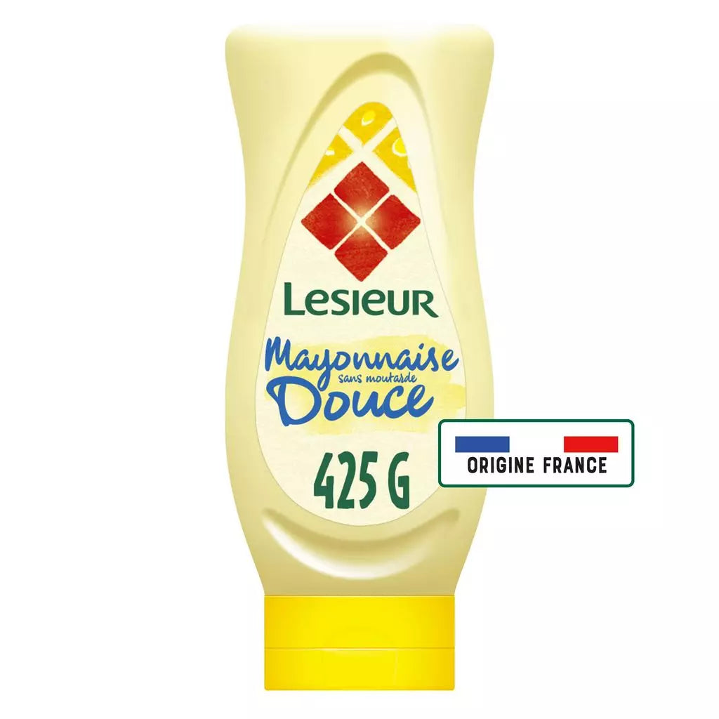 LESIEUR Mild Mayonnaise without Mustard, Made with French Rapeseed Oil – 425g