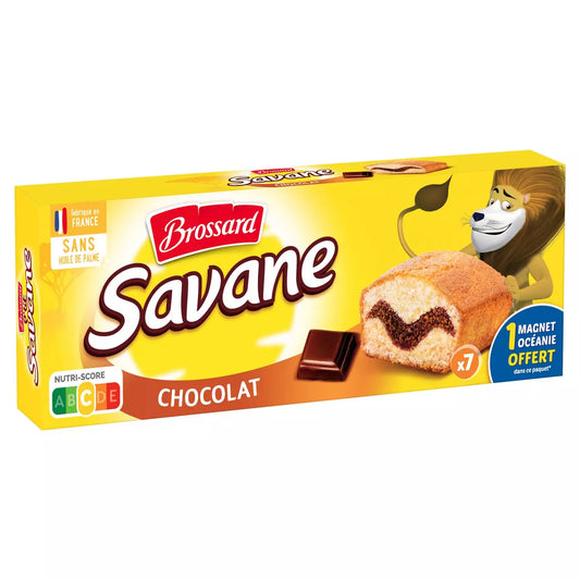 BROSSARD Savane gâteaux fourrés chocolat 210g