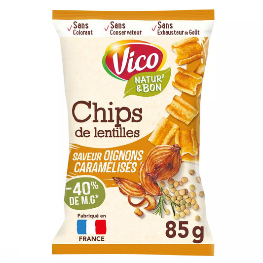 VICO Lentil chips caramelized onion flavor 85g