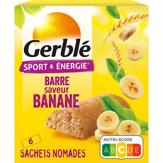 GERBLE Banana Energy Bars 6x25g