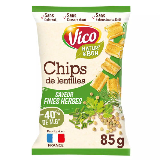 VICO Lentil chips fine herbs flavor 85g