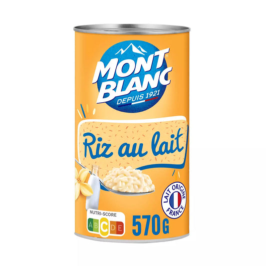 MONT BLANC Riz au lait aromatisé vanille 570g