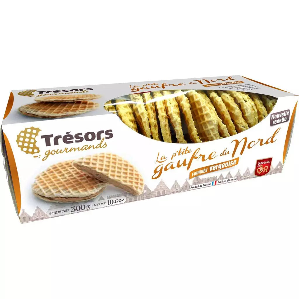 TRESORS GOURMANDS Northern Waffles Gold Flavor Filled with Vergeoise - 300g