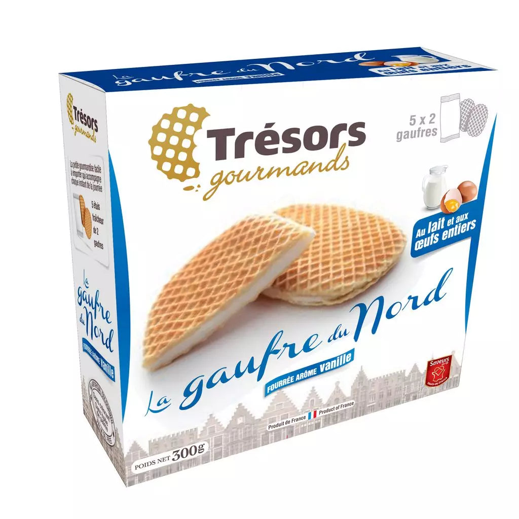 TRESORS GOURMANDS Northern Waffles Vanilla Gold Flavor Freshness Sachets - 300g