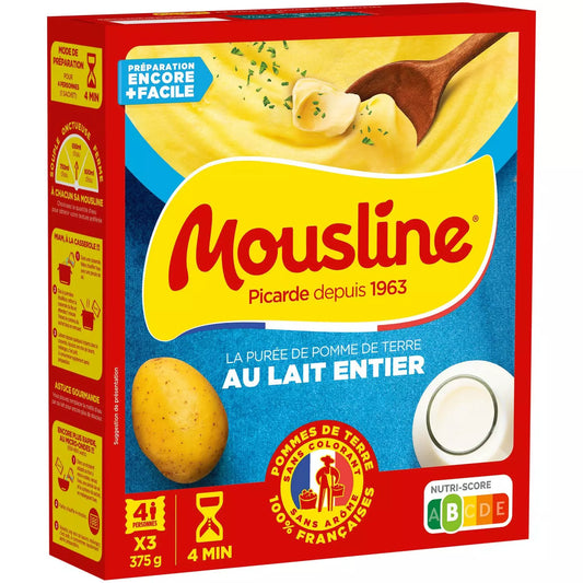 MOUSLINE Mashed potatoes with whole milk 375g