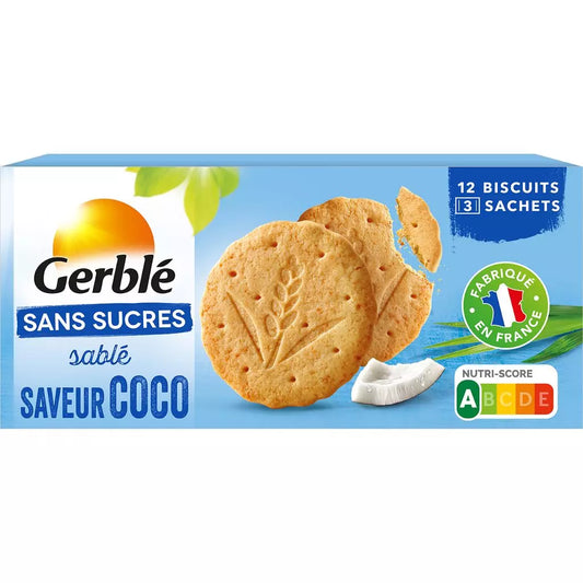 GERBLE Coconut Flavor Sugar-Free Shortbread 132g