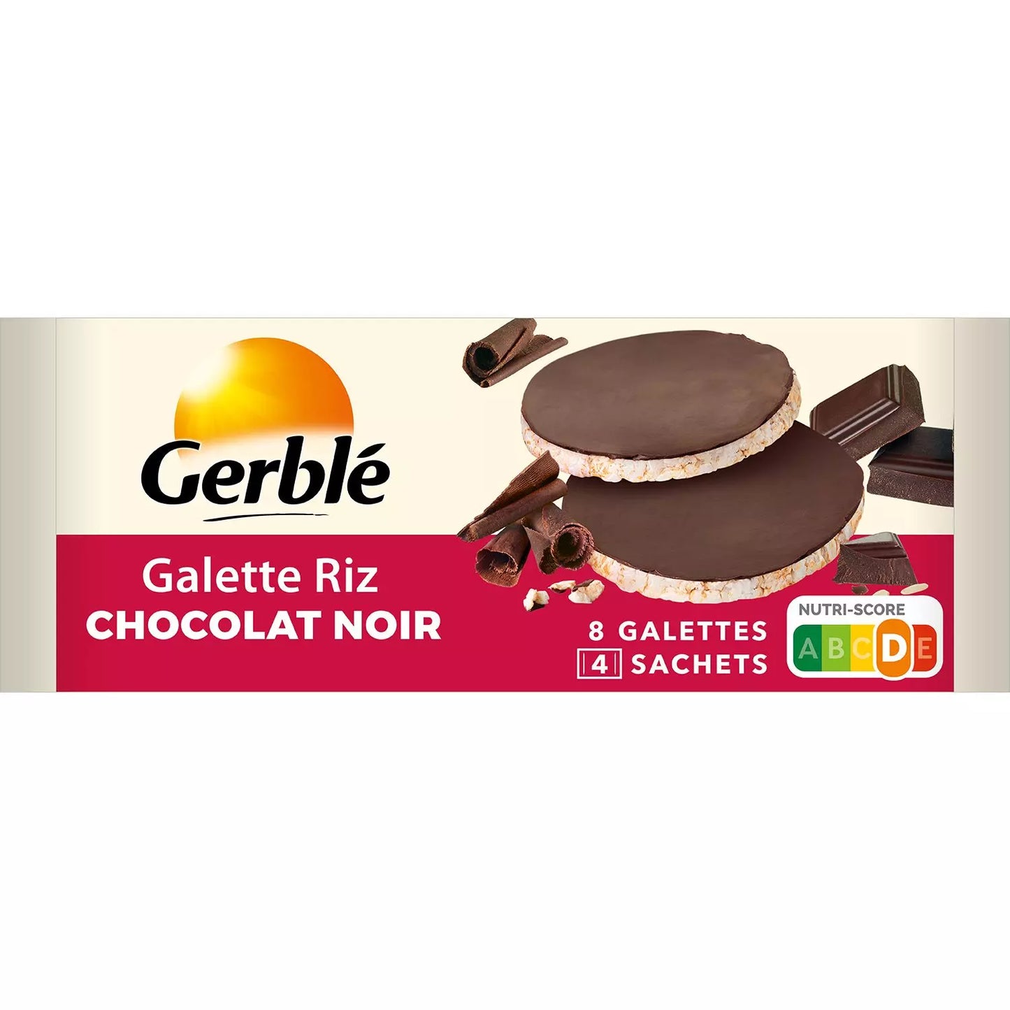 GERBLÉ Galettes de Riz Chocolat Noir 130.4g