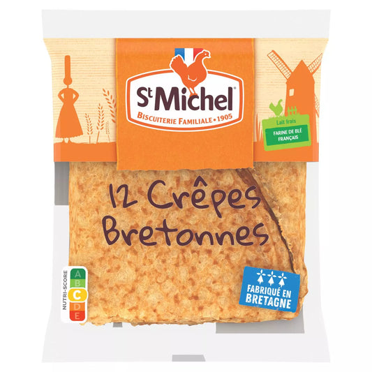 ST MICHEL Plain Breton crêpes made in Brittany 315g (12 Crêpes)