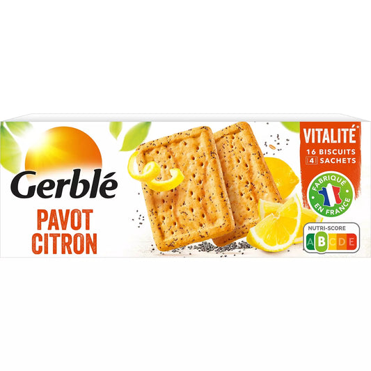 GERBLÉ Biscuits Pavot Citron 200g