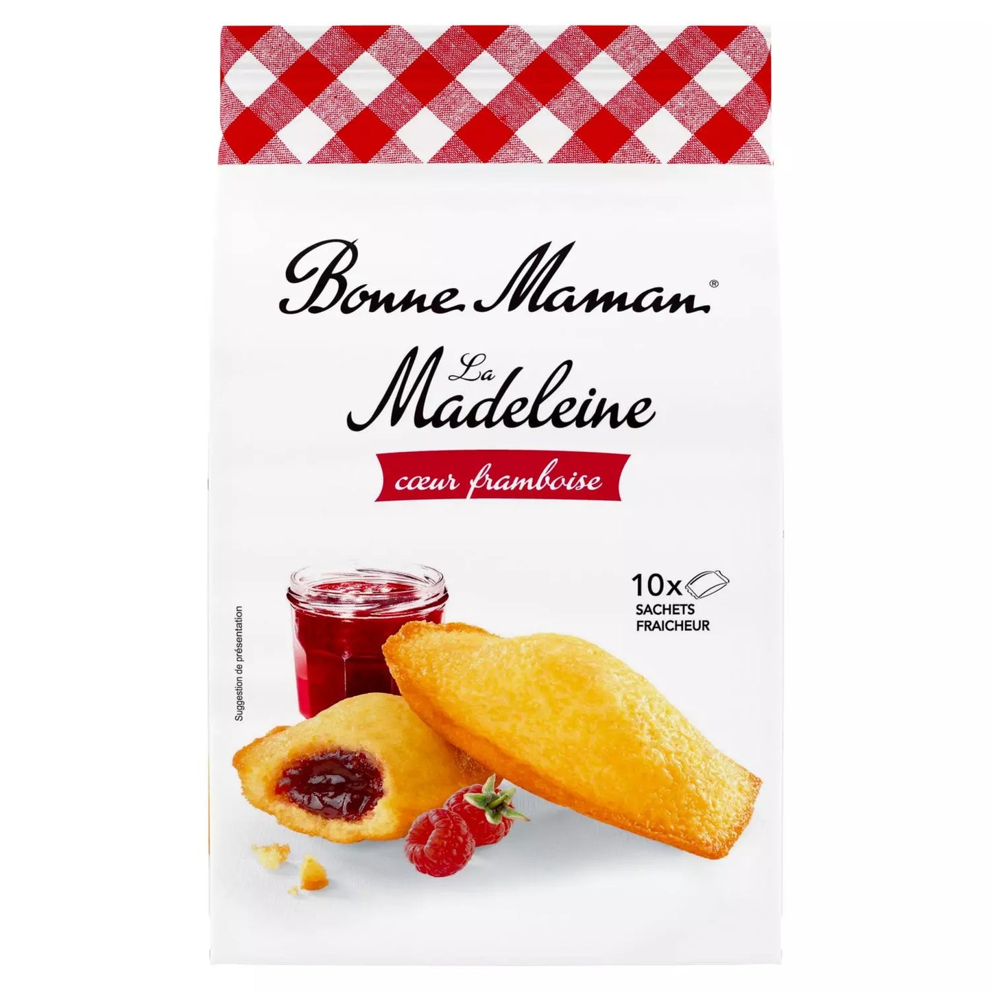 BONNE MAMAN Madeleines à la Framboise Sachets Individuels 300g