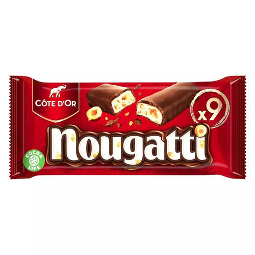 COTE D'OR Nougatti Schokoriegel mit Nougat 270g (9 Riegel)