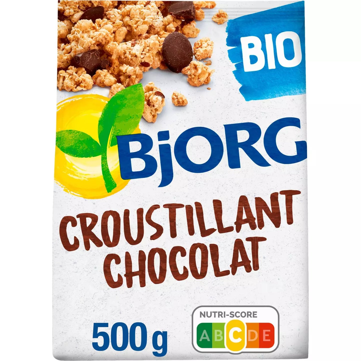 BJORG - Croustillant Céréales Bio au Chocolat Réduit en Sucres 500g