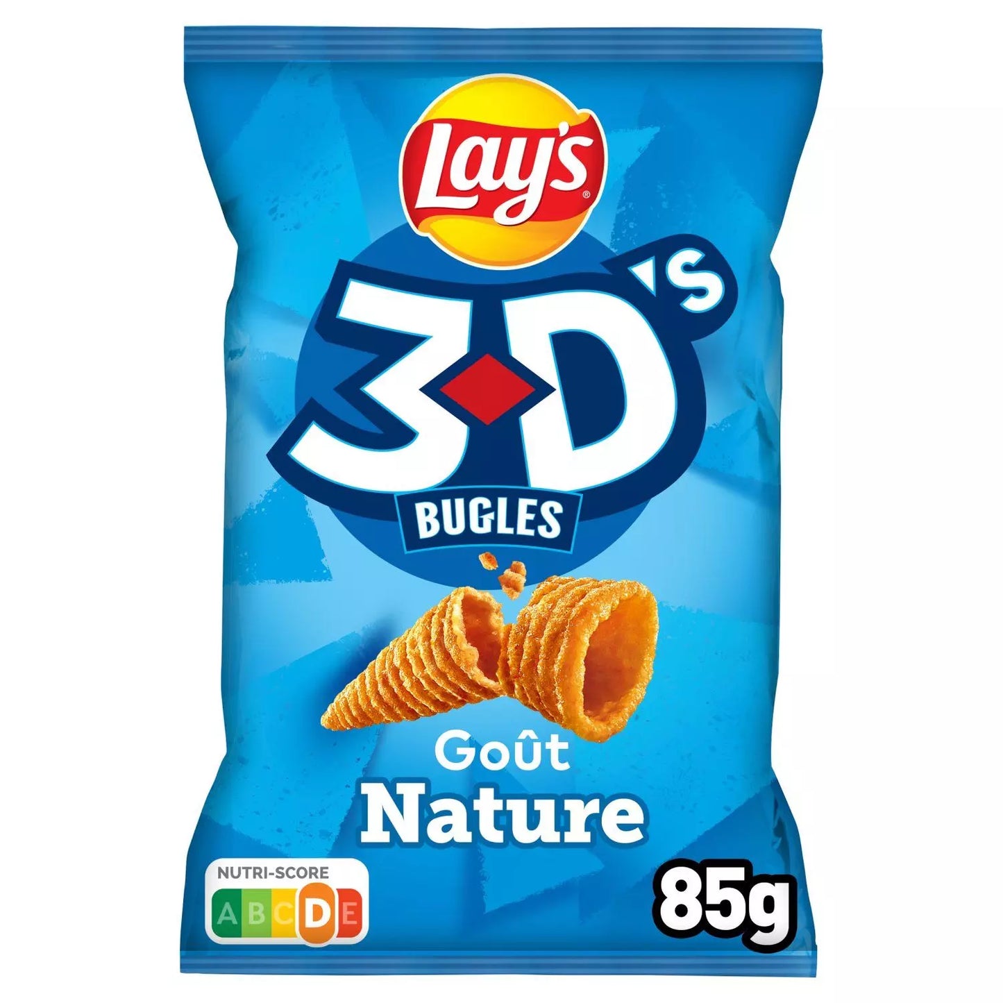 LAY'S Biscuits Soufflés 3D’s Bugles Goût Nature 85g