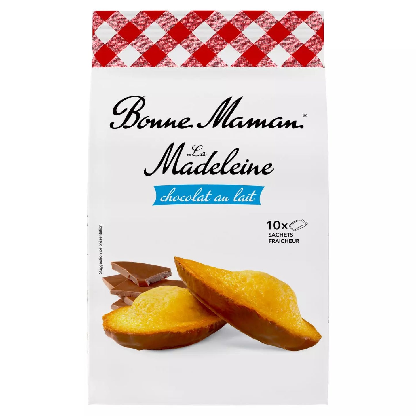 BONNE MAMAN Madeleines Nappées de Chocolat au Lait Sachets Individuels 300g