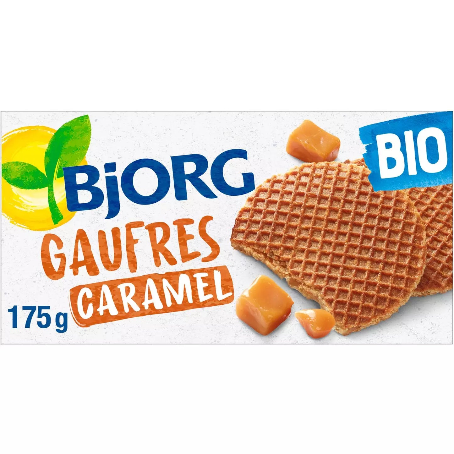 BJORG - Gaufres Bio au Caramel Sans Huile de Palme 175g