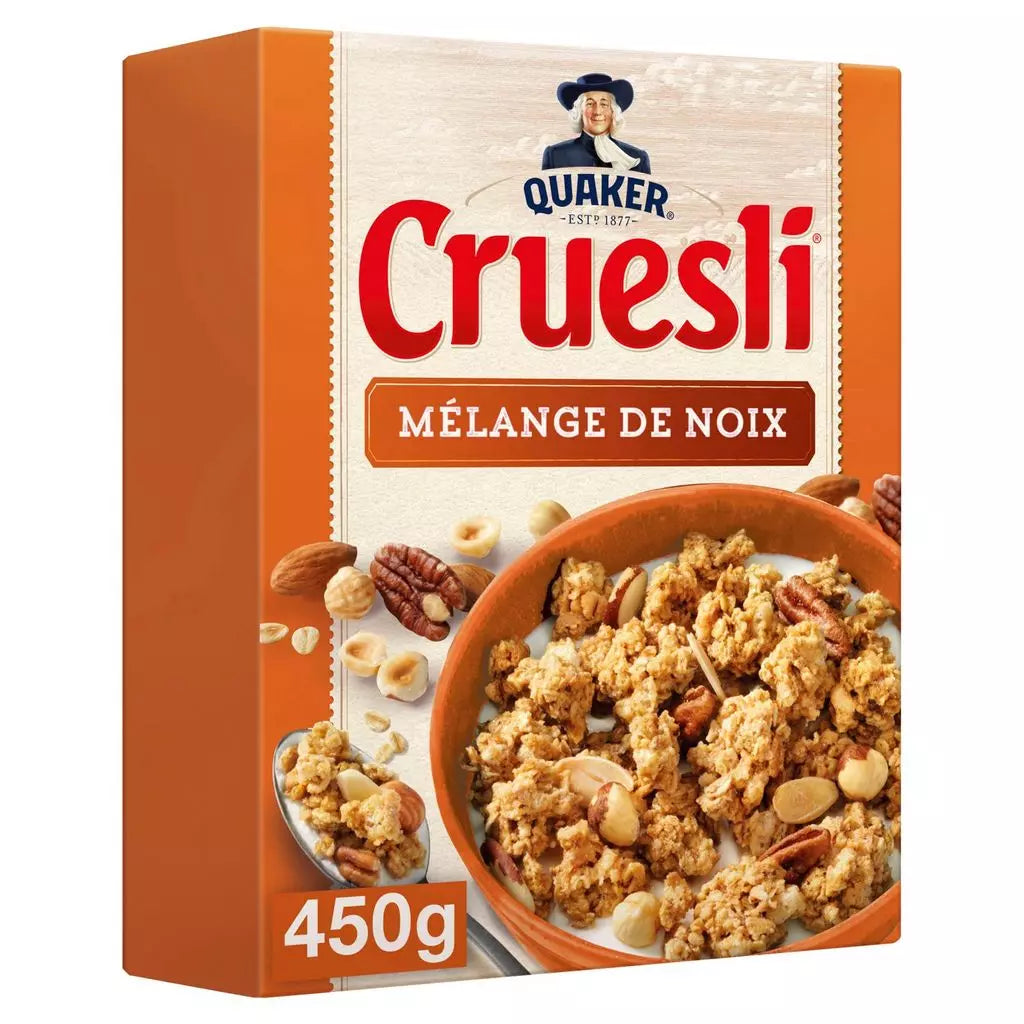 QUAKER Cruesli Nut Mix Cereal 450g