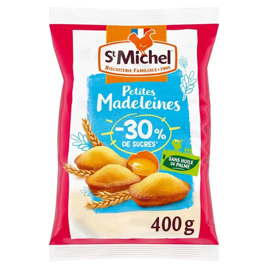 ST MICHEL Petites madeleines allégées en sucres 400g