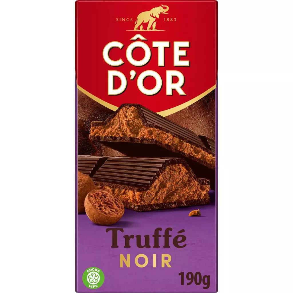 CÔTE D’OR Dark Chocolate Truffle Bar 190g