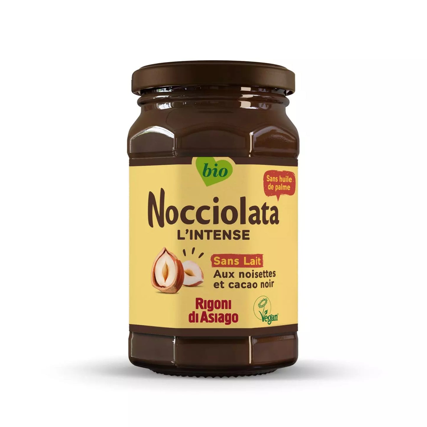 RIGONI DI ASIAGO Nocciolata Bio Pâte à Tartiner au Cacao et Noisettes sans Lait 250g