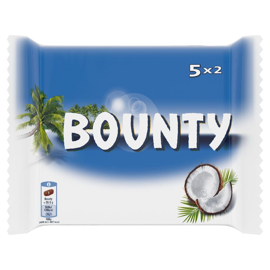 BOUNTY Barres chocolatées à la noix de coco 285g