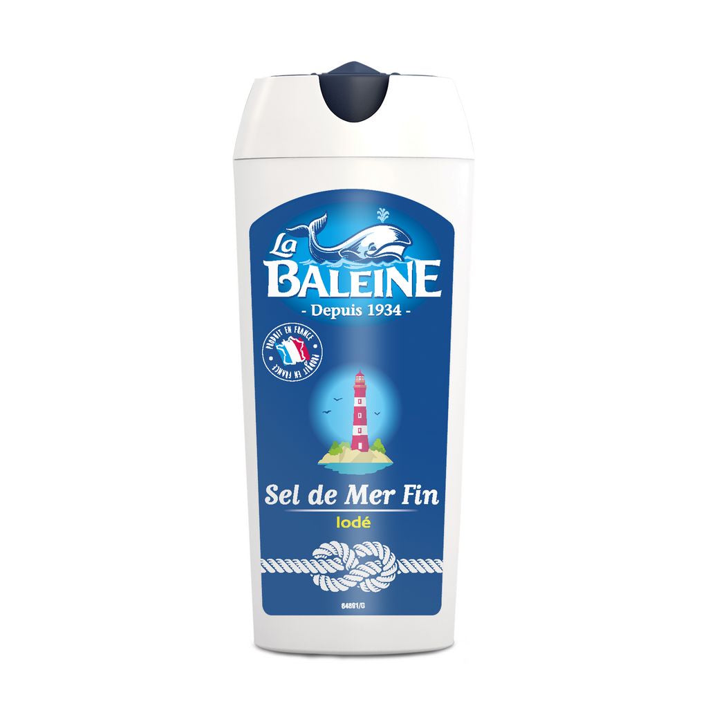 LA BALEINE Sel de mer fin iodé 125g