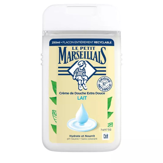 LE PETIT MARSEILLAIS Crème de Douche Extra Douce au Lait 250ml