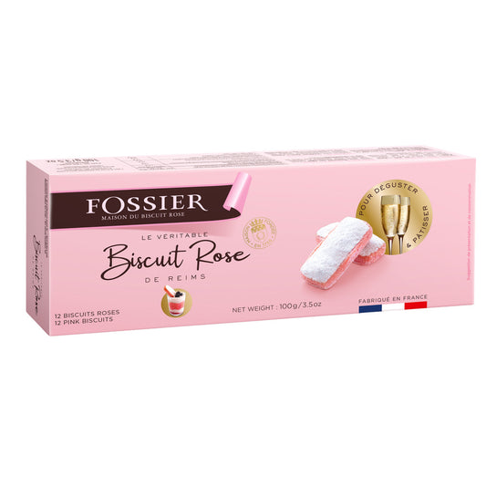 FOSSIER Biscuit rose étui 100g