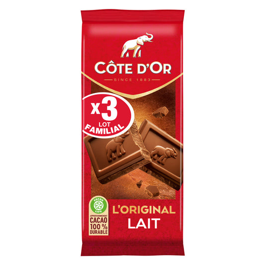 Côte d'Or Chocolat L'Original lait 3x100g