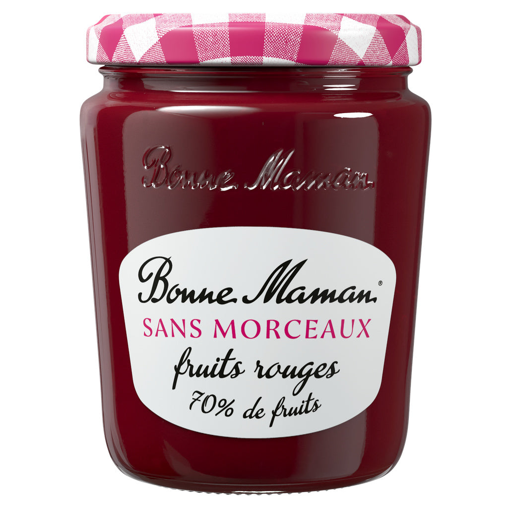 BONNE MAMAN Confiture fruits rouges sans morceaux 70% de fruits 310g