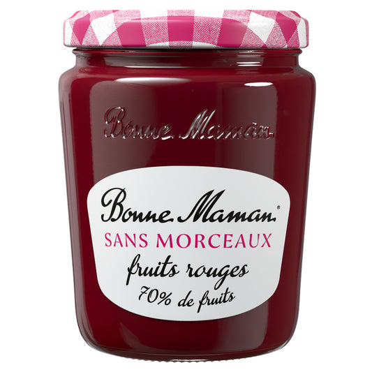 BONNE MAMAN Confiture fruits rouges sans morceaux 70% de fruits 310g