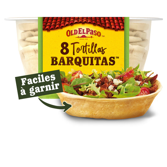 OLD EL PASO Barquitas Wheat Tortilla Boats (8 Pack - 193g)