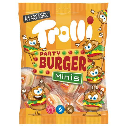 TROLLI Bonbons Party Burger mini 100g