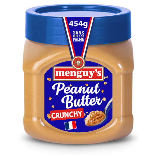 MENGUY'S Beurre de cacahuètes crunchy 454g