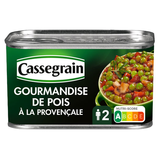 CASSEGRAIN Gourmandise de pois à la provençale 375g