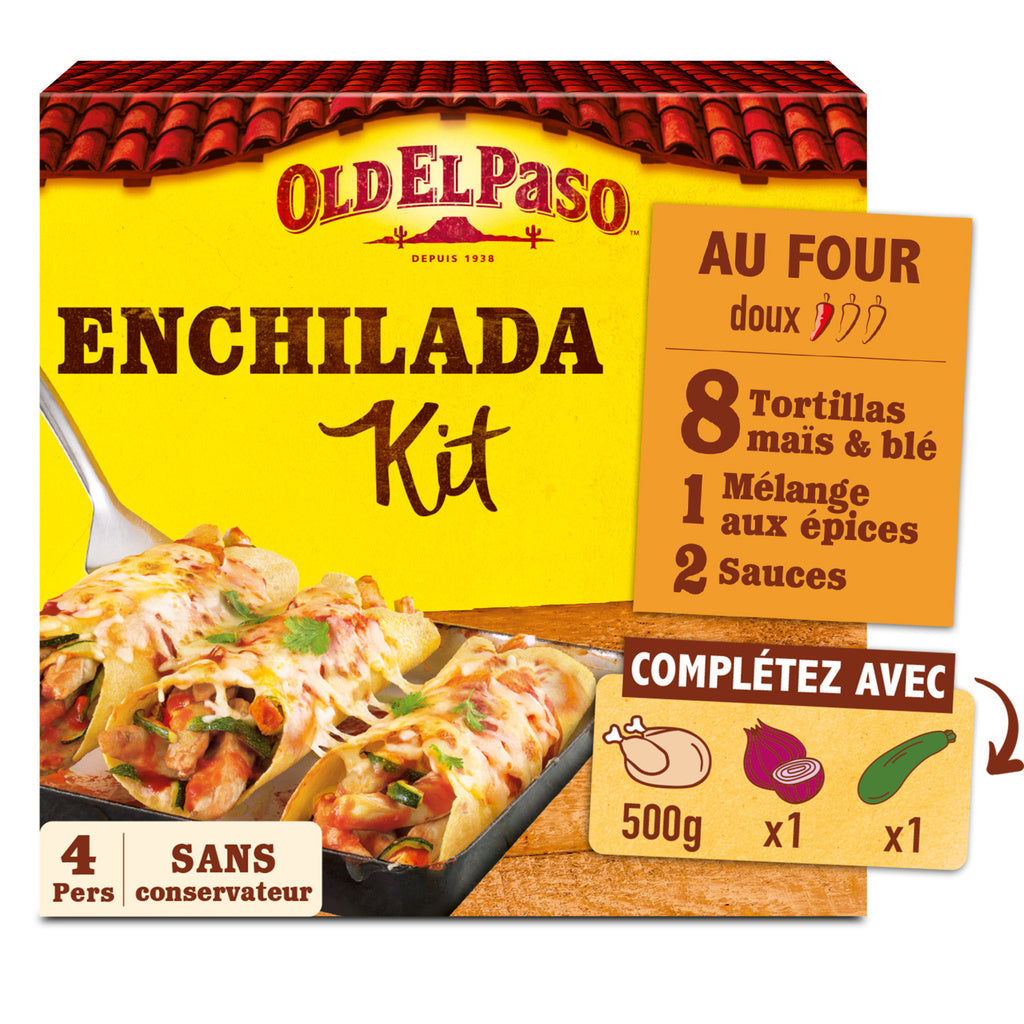 OLD EL PASO Mild Baked Enchilada Kit 657g