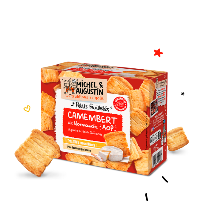 MICHEL ET AUGUSTIN feuilletés apéritifs Au Camembert de Normandie AOP