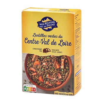 NOS REGIONS ONT DU TALENT Centre-Val de Loire Green Lentils 500g