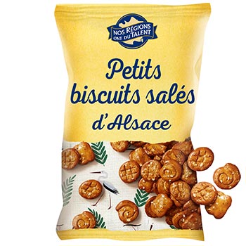NOS RÉGIONS ONT DU TALENT Alsace Savory Biscuits – 200g