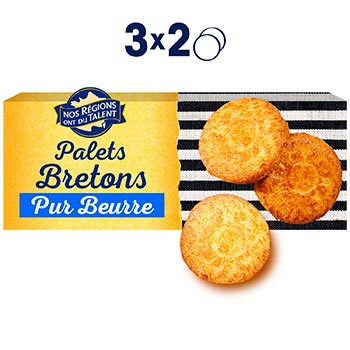 NOS REGIONS ONT DU TALENT Breton Palet Biscuits 100g