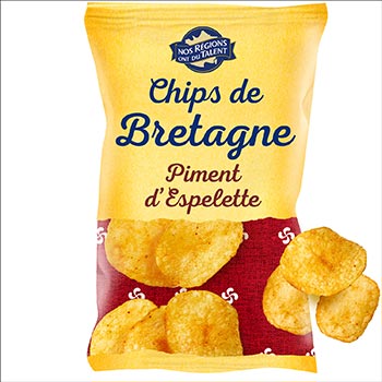 NOS RÉGIONS ONT DU TALENT Espelette Pepper Chips – 125g