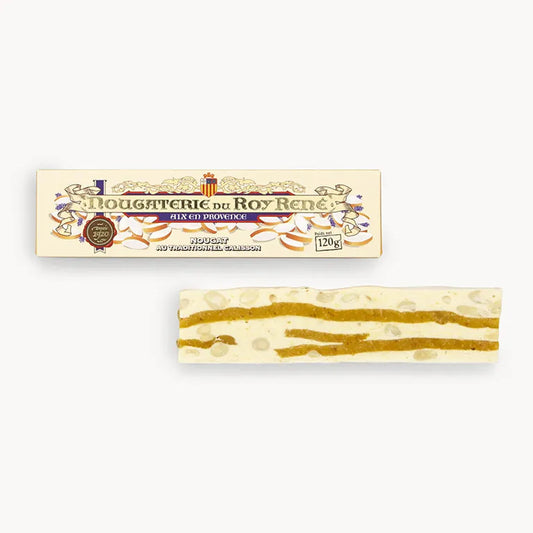 Le Roy René Nougat blanc au calisson 120g