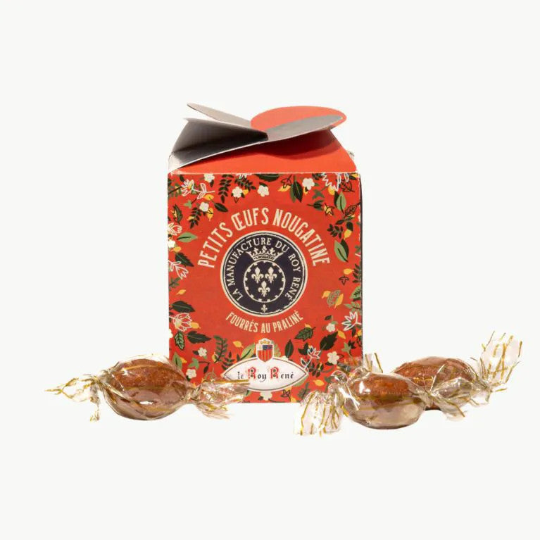 LE ROY RENE Petits œufs en nougatine fourrés au praliné 120g