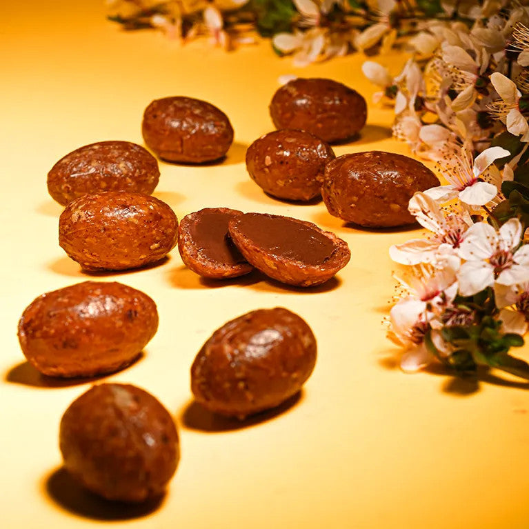 LE ROY RENE Petits œufs en nougatine fourrés au praliné 120g