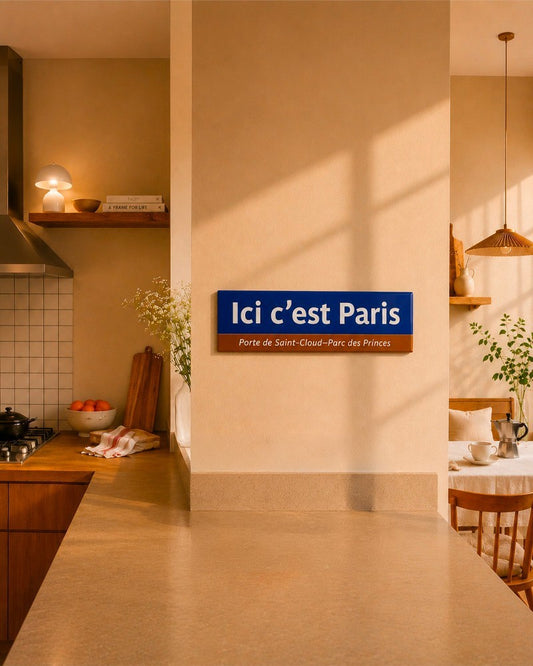 RATP Plaque Ici C'est Paris - petit format