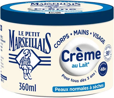 LE PETIT MARSEILLAIS Multi-Purpose Moisturizing Cream Milk Normal to Dry Skin 360ml Jar