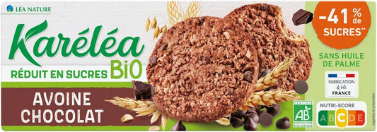 KARELEA Organic Low Sugar Oat & Chocolate Biscuits 150g