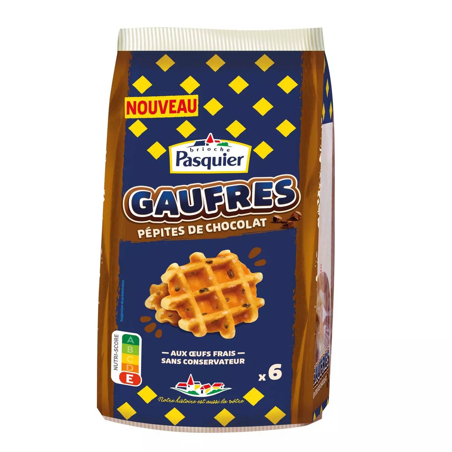 PASQUIER Waffles with Chocolate Chips (No Preservatives) 240g