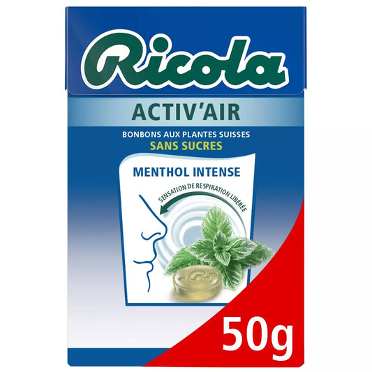 RICOLA Activ’Air Intense Menthol Sugar-Free Candy 50g